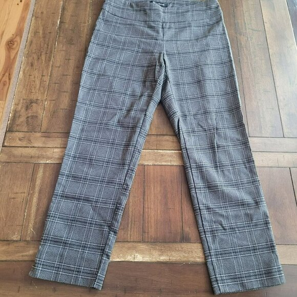 Zac & Rachel Womens Plaid Stretch Pants Size 10 - Picture 1 of 5
